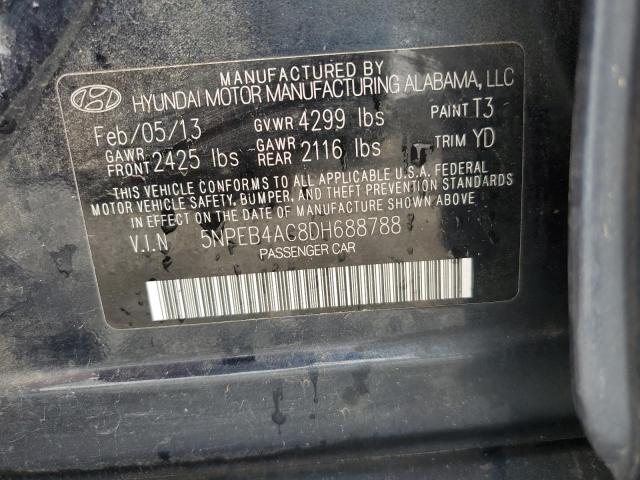 Photo 12 VIN: 5NPEB4AC8DH688788 - HYUNDAI SONATA 