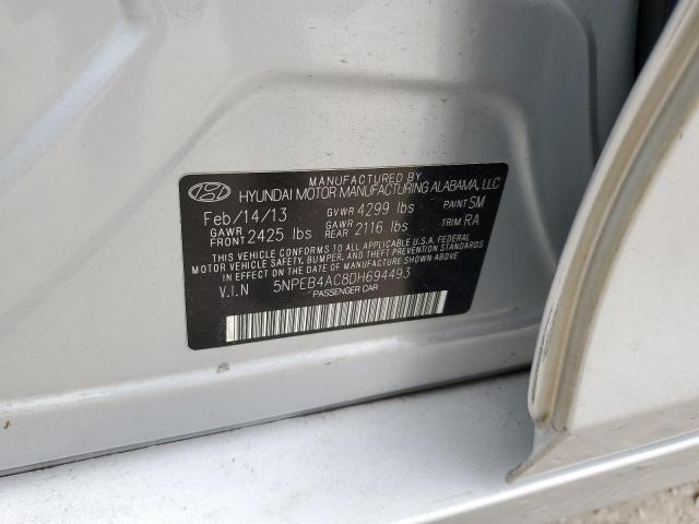 Photo 12 VIN: 5NPEB4AC8DH694493 - HYUNDAI SONATA 