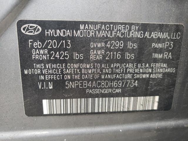 Photo 11 VIN: 5NPEB4AC8DH697734 - HYUNDAI SONATA GLS 