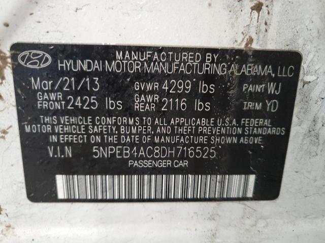 Photo 12 VIN: 5NPEB4AC8DH716525 - HYUNDAI SONATA GLS 