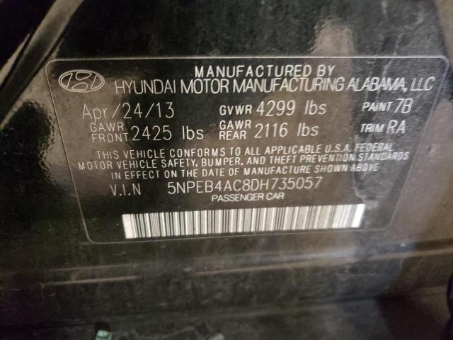 Photo 11 VIN: 5NPEB4AC8DH735057 - HYUNDAI SONATA GLS 