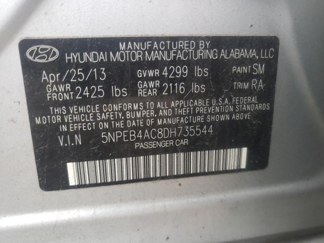 Photo 11 VIN: 5NPEB4AC8DH735544 - HYUNDAI SONATA GLS 