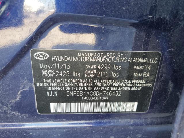 Photo 11 VIN: 5NPEB4AC8DH746432 - HYUNDAI SONATA 