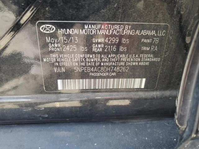 Photo 11 VIN: 5NPEB4AC8DH748262 - HYUNDAI SONATA GLS 