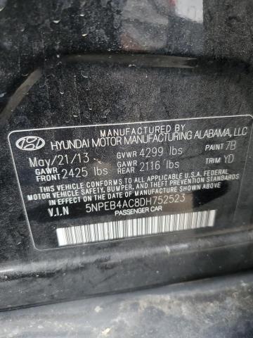 Photo 11 VIN: 5NPEB4AC8DH752523 - HYUNDAI SONATA 