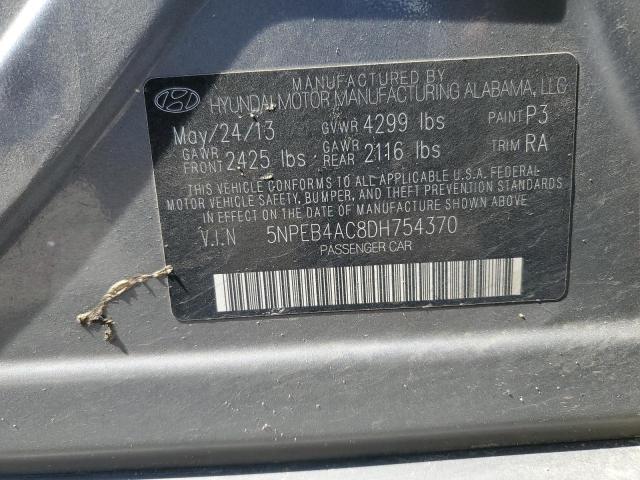 Photo 11 VIN: 5NPEB4AC8DH754370 - HYUNDAI SONATA GLS 