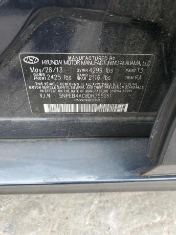 Photo 12 VIN: 5NPEB4AC8DH755261 - HYUNDAI SONATA 