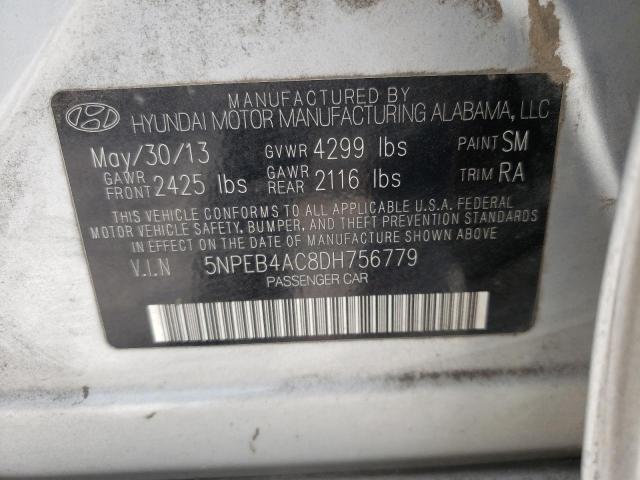 Photo 11 VIN: 5NPEB4AC8DH756779 - HYUNDAI SONATA GLS 