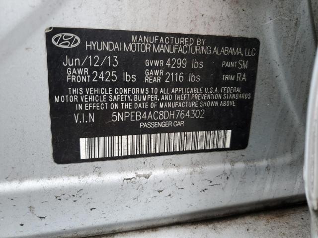 Photo 11 VIN: 5NPEB4AC8DH764302 - HYUNDAI SONATA 