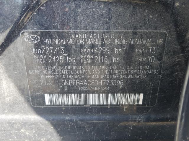 Photo 9 VIN: 5NPEB4AC8DH773596 - HYUNDAI SONATA GLS 