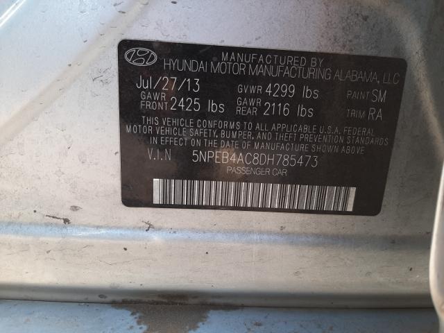 Photo 9 VIN: 5NPEB4AC8DH785473 - HYUNDAI SONATA GLS 