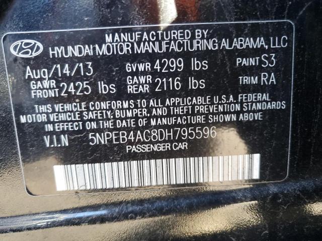 Photo 11 VIN: 5NPEB4AC8DH795596 - HYUNDAI SONATA 