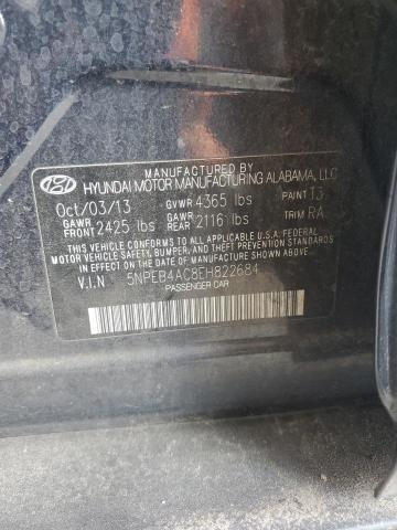 Photo 11 VIN: 5NPEB4AC8EH822684 - HYUNDAI SONATA GLS 