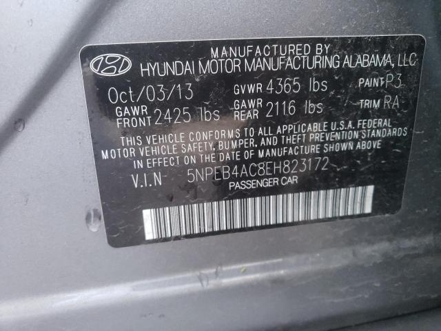 Photo 11 VIN: 5NPEB4AC8EH823172 - HYUNDAI SONATA 