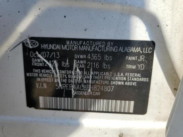 Photo 11 VIN: 5NPEB4AC8EH824807 - HYUNDAI SONATA GLS 