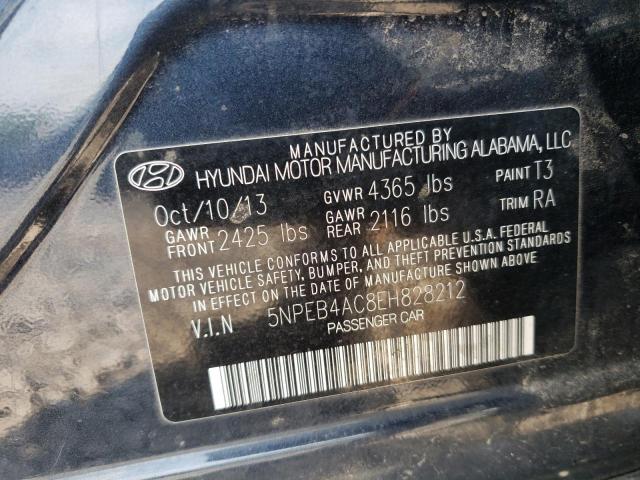 Photo 11 VIN: 5NPEB4AC8EH828212 - HYUNDAI SONATA GLS 