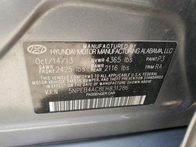 Photo 11 VIN: 5NPEB4AC8EH831286 - HYUNDAI SONATA 