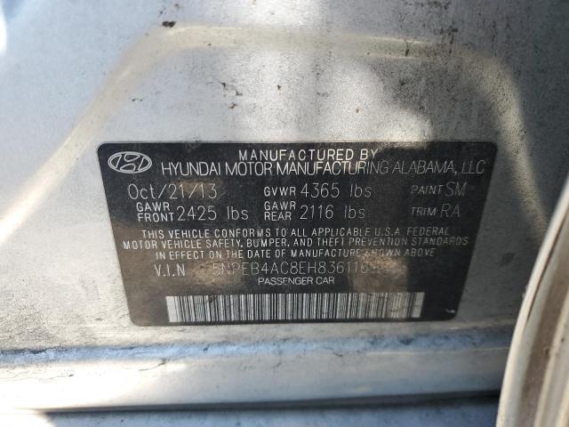 Photo 11 VIN: 5NPEB4AC8EH836116 - HYUNDAI SONATA GLS 