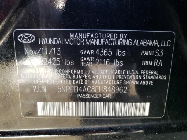 Photo 11 VIN: 5NPEB4AC8EH848962 - HYUNDAI SONATA GLS 