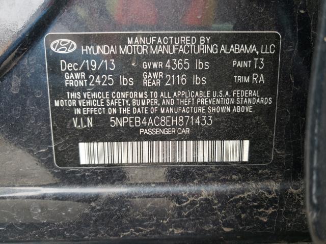 Photo 9 VIN: 5NPEB4AC8EH871433 - HYUNDAI SONATA GLS 