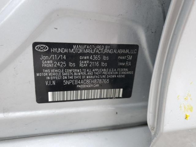 Photo 11 VIN: 5NPEB4AC8EH878768 - HYUNDAI SONATA GLS 