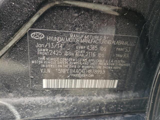 Photo 11 VIN: 5NPEB4AC8EH884053 - HYUNDAI SONATA GLS 