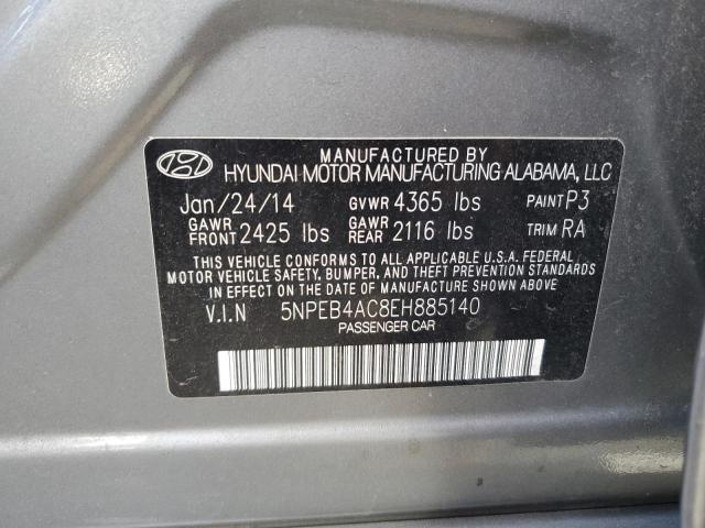 Photo 11 VIN: 5NPEB4AC8EH885140 - HYUNDAI SONATA 