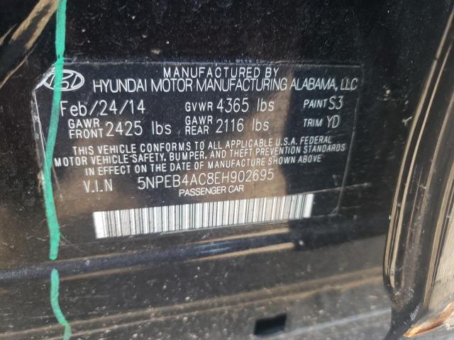 Photo 9 VIN: 5NPEB4AC8EH902695 - HYUNDAI SONATA GLS 