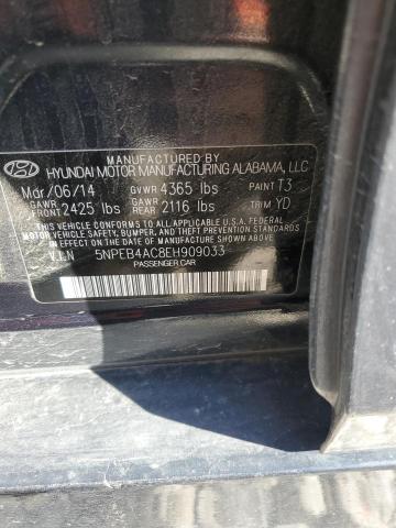 Photo 11 VIN: 5NPEB4AC8EH909033 - HYUNDAI SONATA 