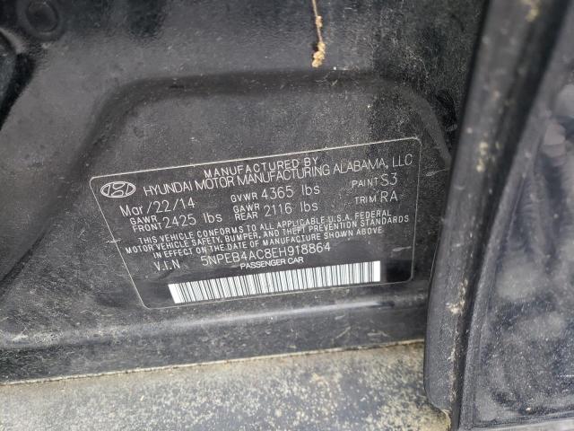 Photo 11 VIN: 5NPEB4AC8EH918864 - HYUNDAI SONATA GLS 