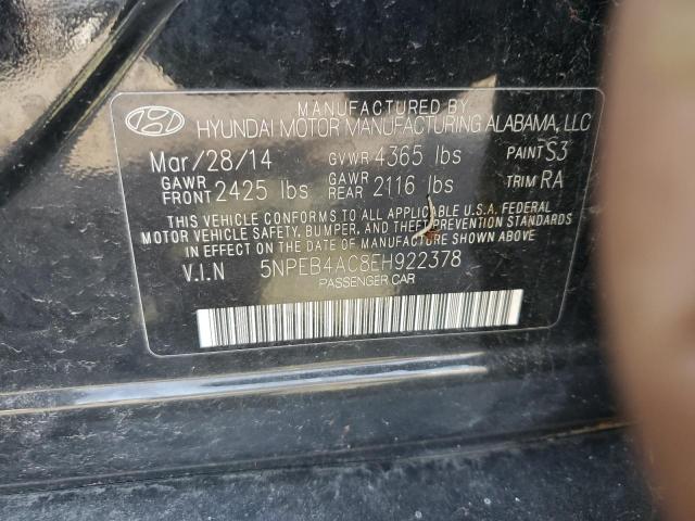 Photo 11 VIN: 5NPEB4AC8EH922378 - HYUNDAI SONATA GLS 