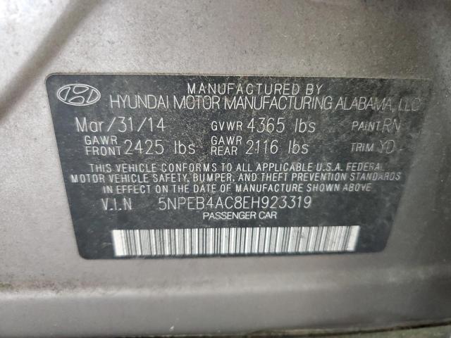 Photo 12 VIN: 5NPEB4AC8EH923319 - HYUNDAI SONATA 