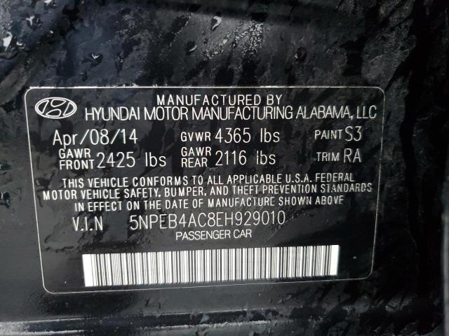 Photo 12 VIN: 5NPEB4AC8EH929010 - HYUNDAI SONATA GLS 