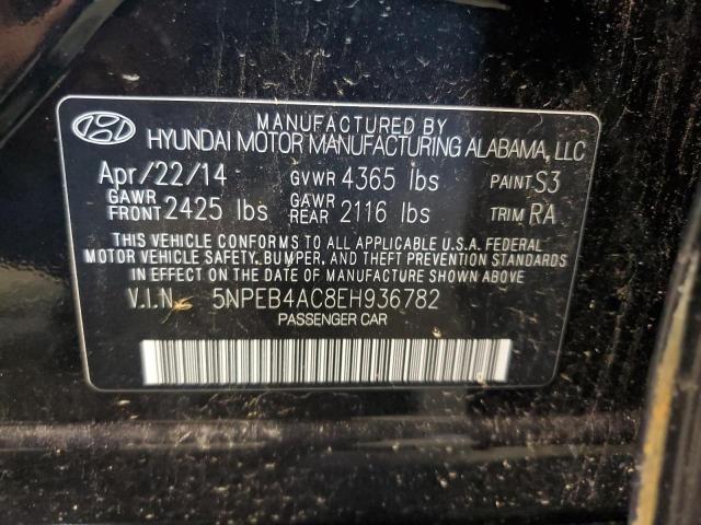 Photo 11 VIN: 5NPEB4AC8EH936782 - HYUNDAI SONATA GLS 