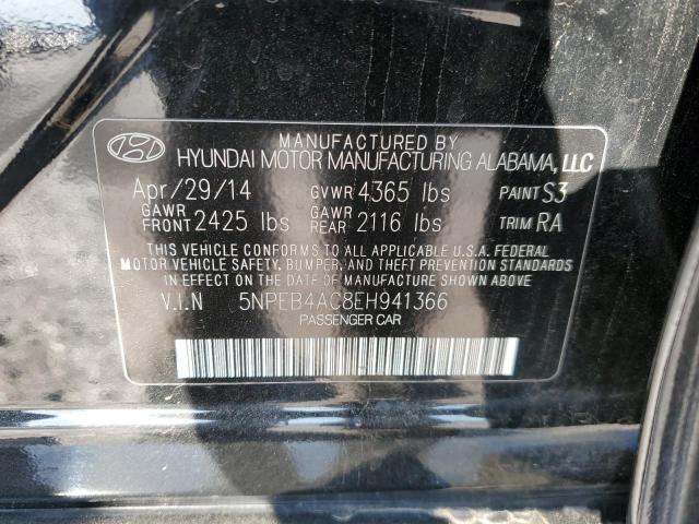 Photo 9 VIN: 5NPEB4AC8EH941366 - HYUNDAI SONATA GLS 