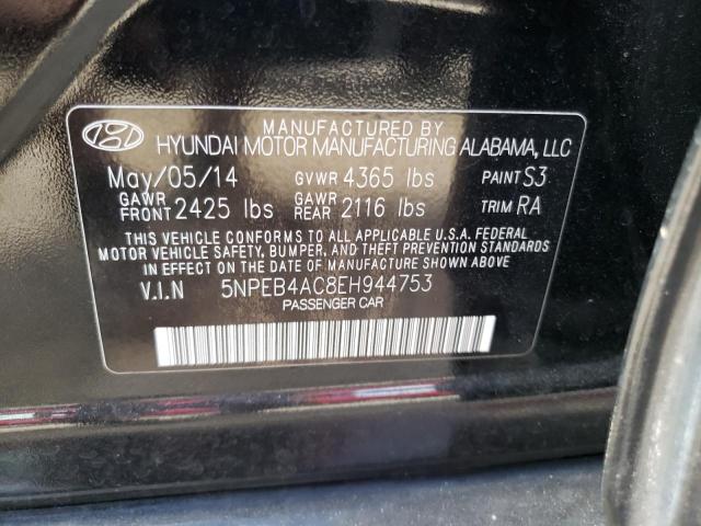 Photo 9 VIN: 5NPEB4AC8EH944753 - HYUNDAI SONATA 