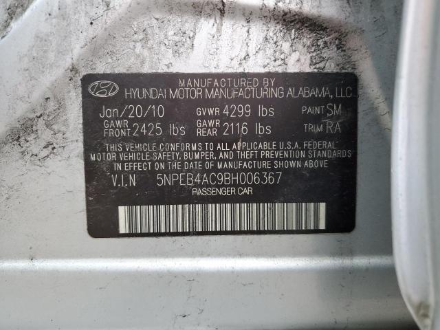 Photo 12 VIN: 5NPEB4AC9BH006367 - HYUNDAI SONATA 