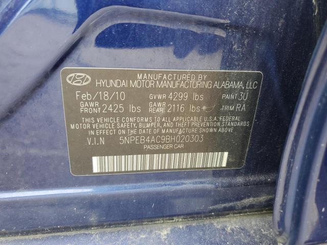 Photo 11 VIN: 5NPEB4AC9BH020303 - HYUNDAI SONATA 