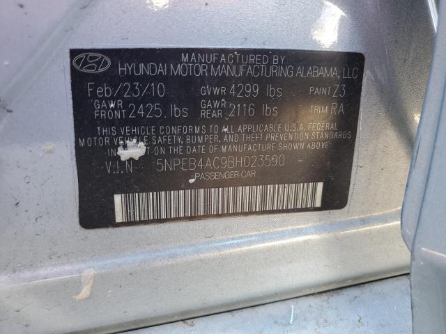 Photo 12 VIN: 5NPEB4AC9BH023590 - HYUNDAI SONATA 