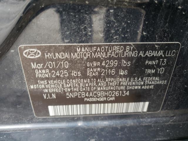 Photo 9 VIN: 5NPEB4AC9BH026134 - HYUNDAI SONATA 