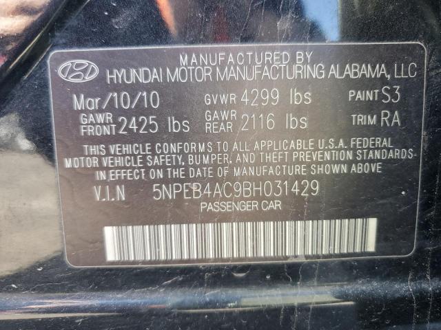 Photo 11 VIN: 5NPEB4AC9BH031429 - HYUNDAI SONATA 