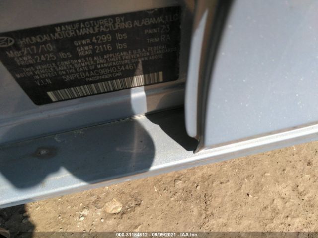 Photo 8 VIN: 5NPEB4AC9BH034461 - HYUNDAI SONATA 