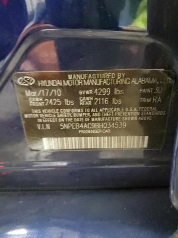 Photo 12 VIN: 5NPEB4AC9BH034539 - HYUNDAI SONATA 