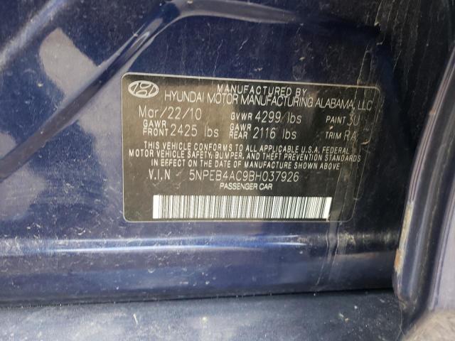 Photo 11 VIN: 5NPEB4AC9BH037926 - HYUNDAI SONATA 