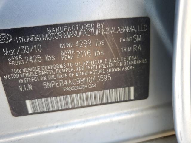 Photo 11 VIN: 5NPEB4AC9BH043595 - HYUNDAI SONATA 