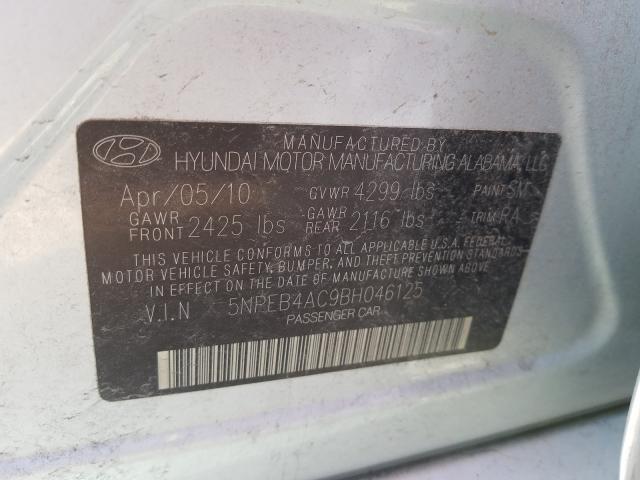 Photo 9 VIN: 5NPEB4AC9BH046125 - HYUNDAI SONATA GLS 