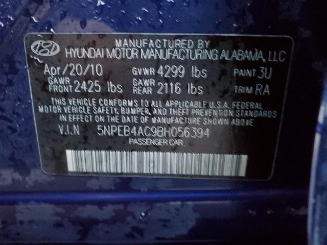 Photo 11 VIN: 5NPEB4AC9BH056394 - HYUNDAI SONATA GLS 