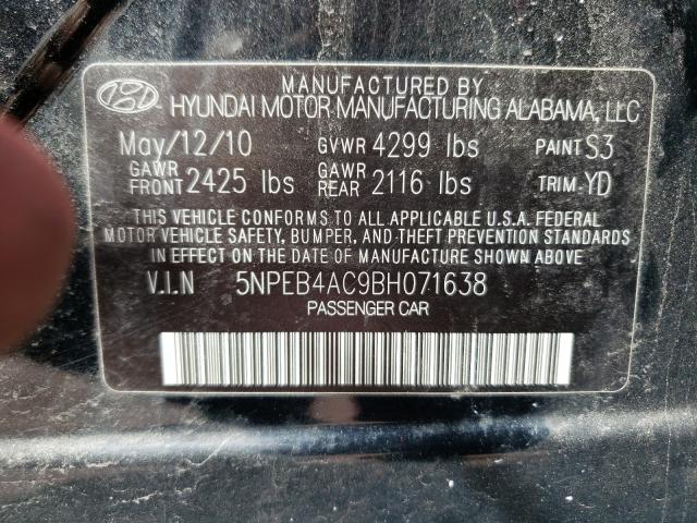 Photo 9 VIN: 5NPEB4AC9BH071638 - HYUNDAI SONATA 