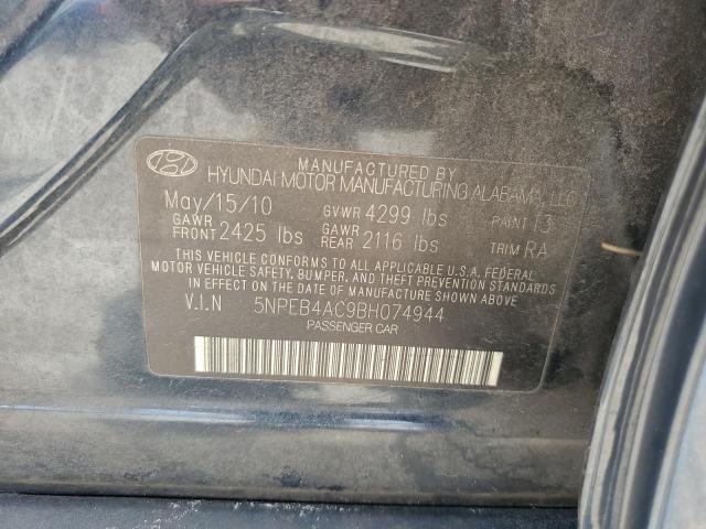 Photo 11 VIN: 5NPEB4AC9BH074944 - HYUNDAI SONATA 