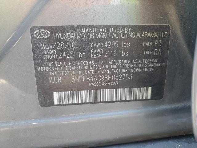 Photo 11 VIN: 5NPEB4AC9BH082753 - HYUNDAI SONATA GLS 